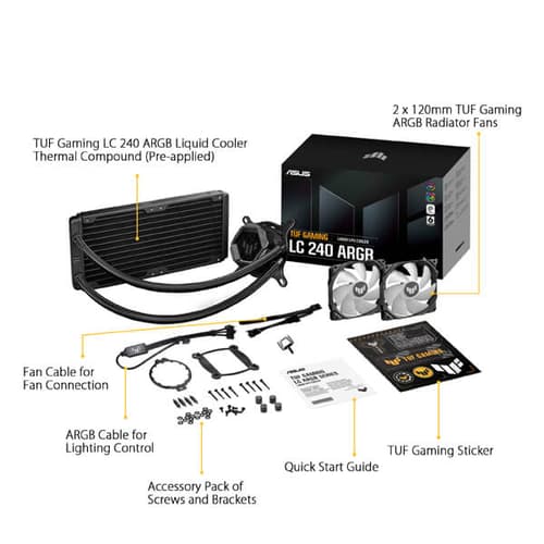 Asus TUF Gaming LC 240 ARGB CPU Liquid Cooler